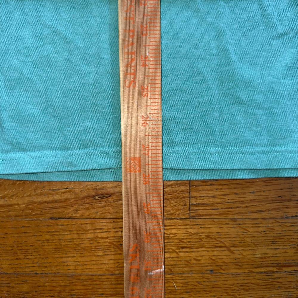 Vineyard Vines Men's Aqua Blue Short Sleeve‎ Polo Shirt Size L Whale Logo - Picture 4 of 5